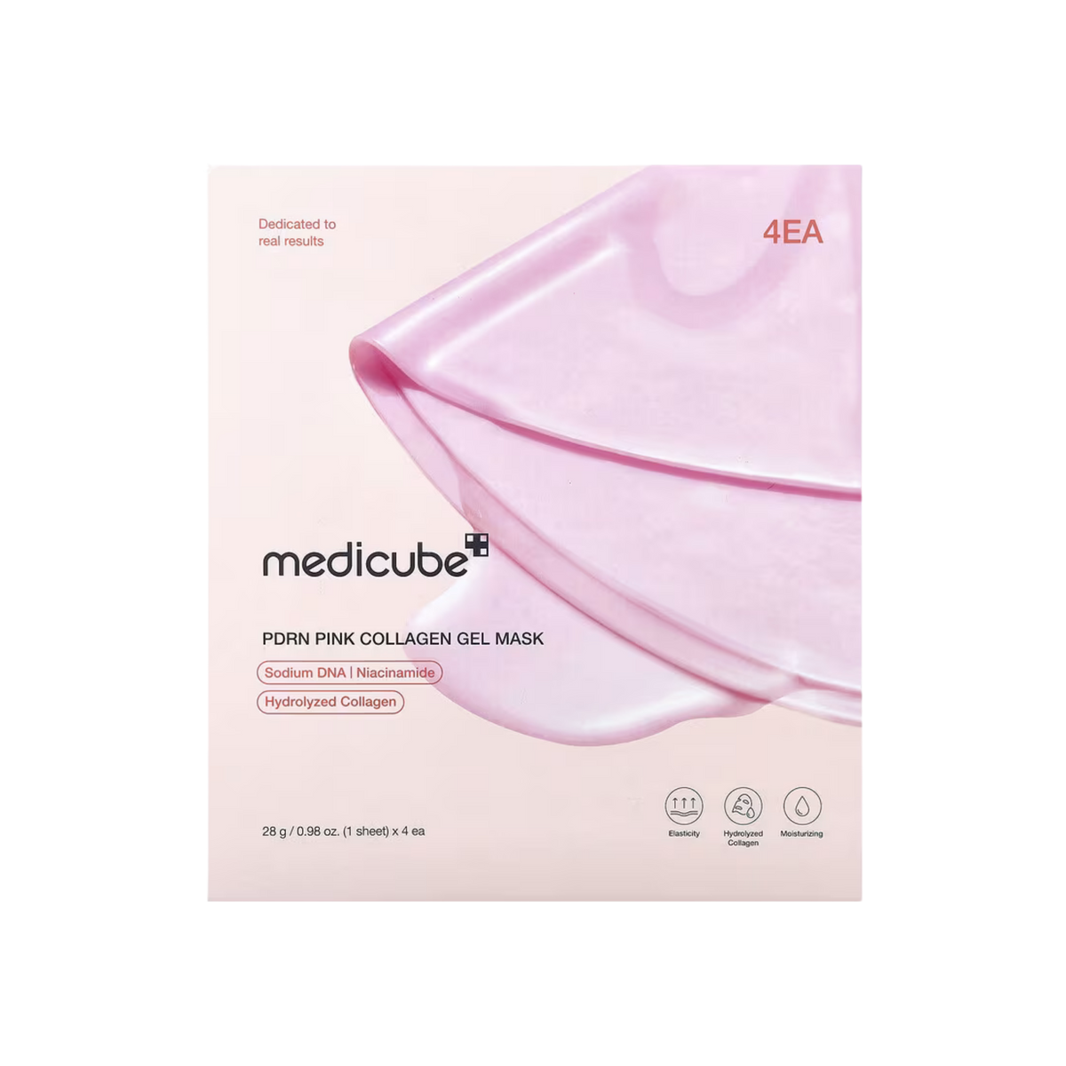 PDRN Pink Collagen Gel Mask (Pack of 4)